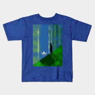 Paper Boat Kids T-Shirt